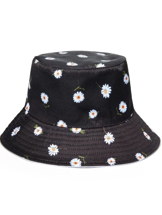 Alice + Olivia Accessories - Alice + Olivia Black Daisy Bucket Hat